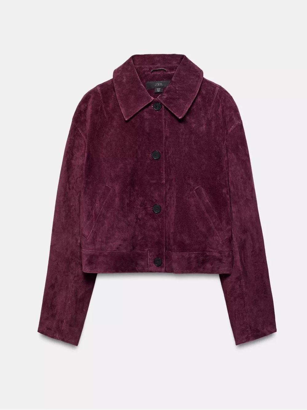 NWT Zara 100% Suede Leather Jacket